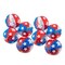 4th of July Mini Inflatable Red White Blue Beach Balls 12 Pieces